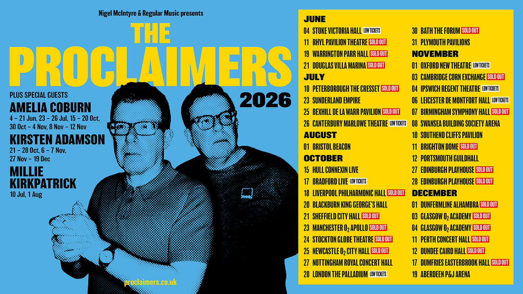 The Proclaimers Tour 2026