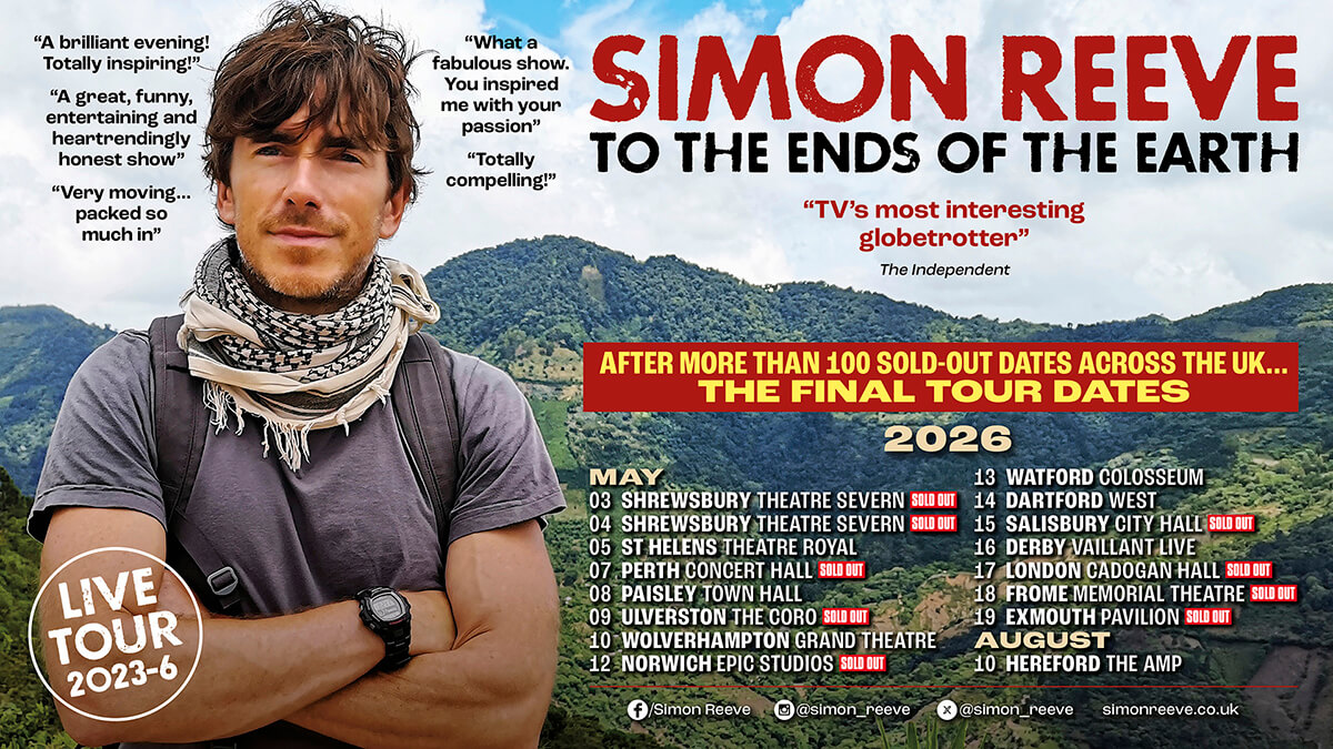 Simon Reeve - Tour 2026