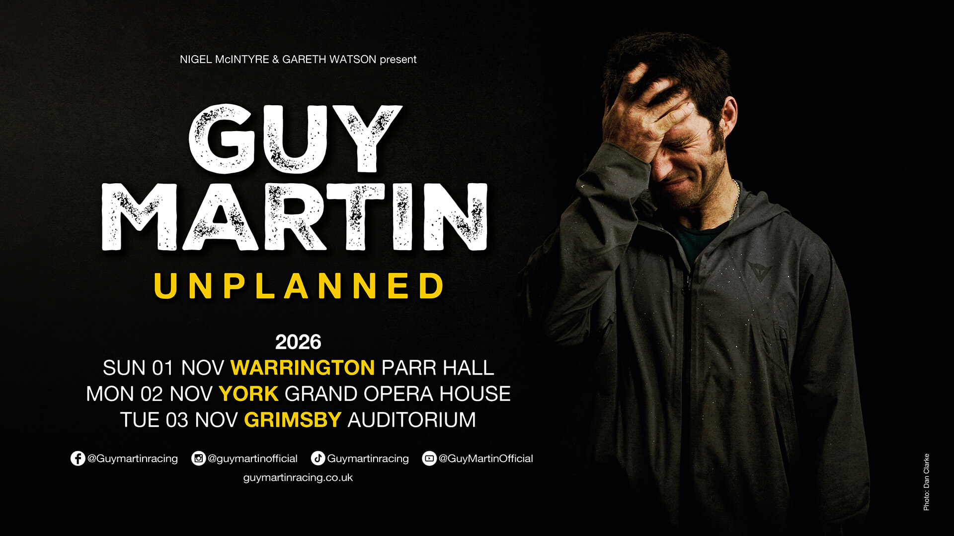 Guy Martin - tour poster 2026